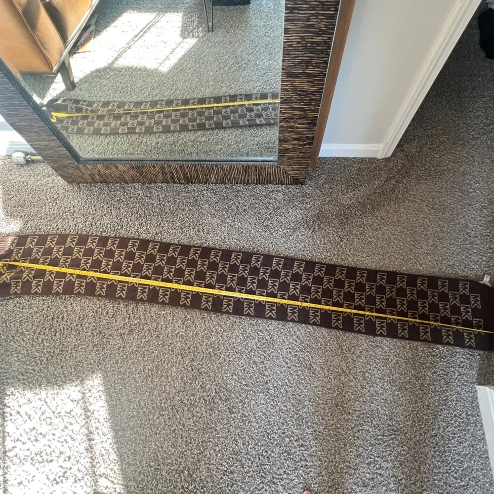 Michael‎ Kors  Chic Monogram Brown and Tan  Logo Long Scarf